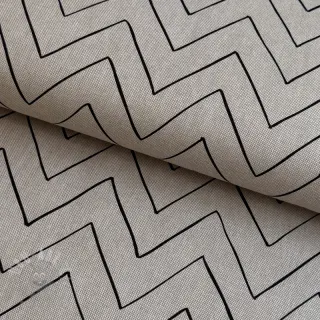 Tkanina dekoracyjna Linenlook Freehand zigzag lines