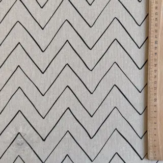 Tkanina dekoracyjna Linenlook Freehand zigzag lines
