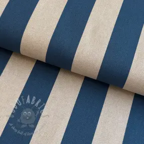 Tkanina dekoracyjna Linenlook Joyful basic stripe denim