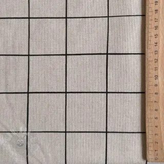 Tkanina dekoracyjna Linenlook Freehand grid lines