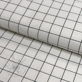 Tkanina dekoracyjna premium Perfect grid lines black