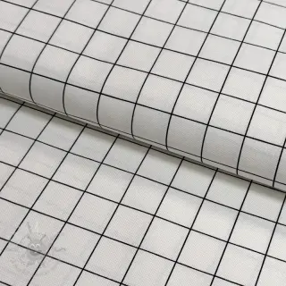 Tkanina dekoracyjna premium Perfect grid lines black