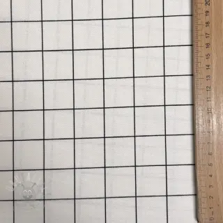 Tkanina dekoracyjna premium Perfect grid lines black