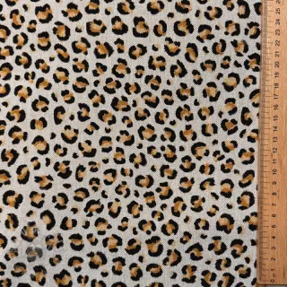 Tkanina dekoracyjna Linenlook Leopard animal small