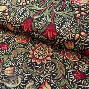Dekoračná látka GOBELIN premium Ornate art craft black