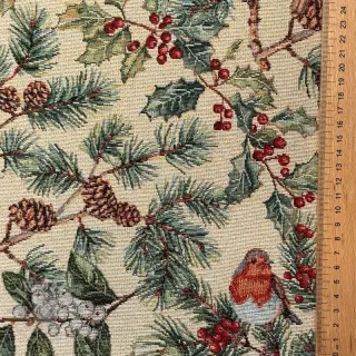 Tkanina dekoracyjna GOBELIN premium Robin winter charm