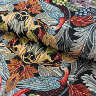 Tkanina dekoracyjna GOBELIN premium Leafy paradise bird