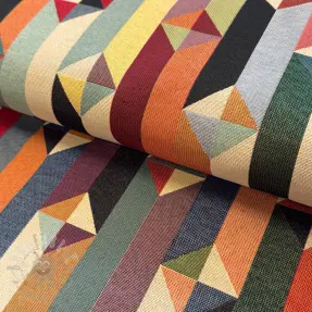 Dekoračná látka GOBELIN premium Graphic prism block