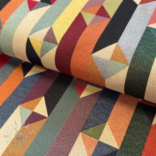 Tkanina dekoracyjna GOBELIN premium Graphic prism block
