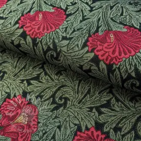 Tkanina dekoracyjna GOBELIN premium Poppy art craft black