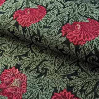 Tkanina dekoracyjna GOBELIN premium Poppy art craft black