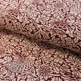 Tkanina dekoracyjna GOBELIN premium Anemone art craft wine
