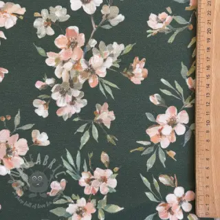 Tkanina dekoracyjna premium Soft painted blossom army digital print