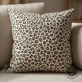 Tkanina dekoracyjna Linenlook Leopard animal small