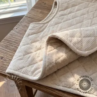 Sztruks QUILT sand