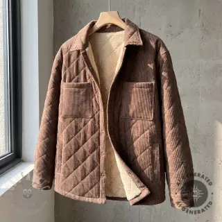 Sztruks QUILT brown