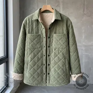 Sztruks QUILT khaki