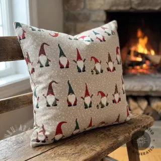 Tkanina dekoracyjna Linenlook Jolly tomte