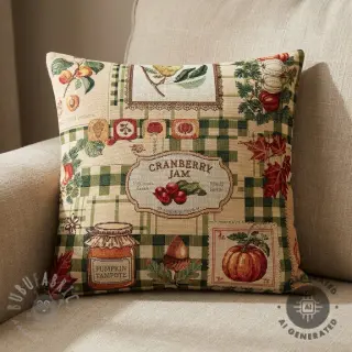 Tkanina dekoracyjna GOBELIN premium Cozy kitchen patch