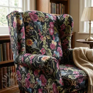 Tkanina dekoracyjna GOBELIN premium Vintage flower garden