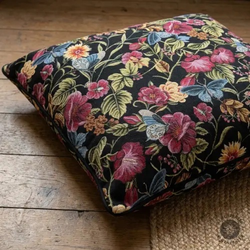 Tkanina dekoracyjna GOBELIN premium Vintage flower garden