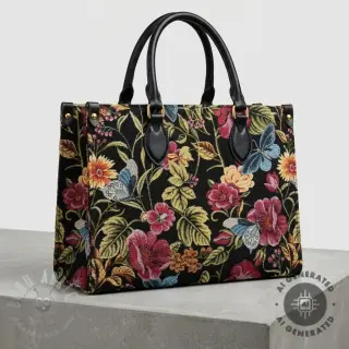 Tkanina dekoracyjna GOBELIN premium Vintage flower garden