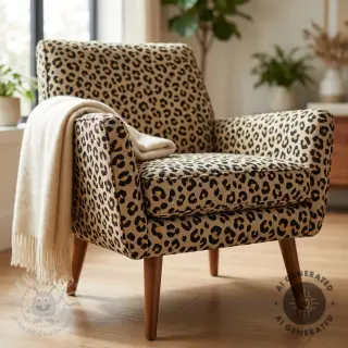 Tkanina dekoracyjna GOBELIN premium Animal leopard small