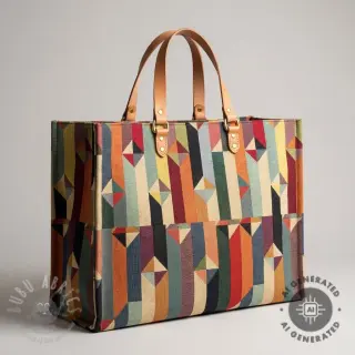 Tkanina dekoracyjna GOBELIN premium Graphic prism block