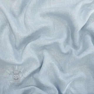 Tkanina wiskozowa z lnem WASHED light blue