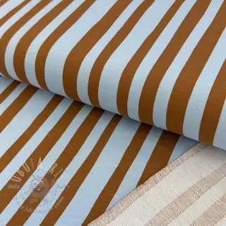 Dresówka Stripes by JENNIFER BOURON blue brown ORGANIC