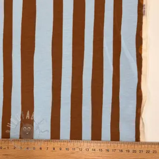 Dresówka Stripes by JENNIFER BOURON blue brown ORGANIC