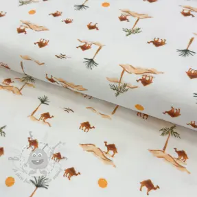 Jersey Safari off white design B digital print