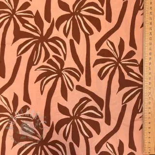 Wiskoza RADIANCE Palmtrees peach