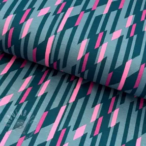 Tkaniny wieczorowe i damskie PUNTA DI ROMA Abstract dark mint