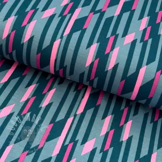 Tkaniny wieczorowe i damskie PUNTA DI ROMA Abstract dark mint