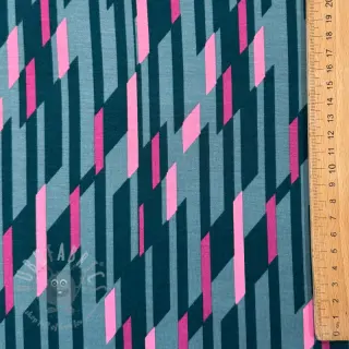 Tkaniny wieczorowe i damskie PUNTA DI ROMA Abstract dark mint