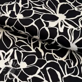 Bawełniana tkanina SATIN Magnolia NERIDA HANSEN black