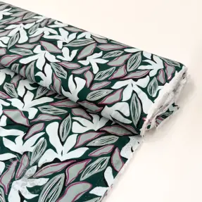 Wiskoza RADIANCE Abstract design dark green