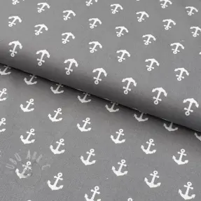 Bawełniana tkanina Anchors grey