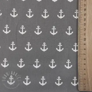 Bawełniana tkanina Anchors grey