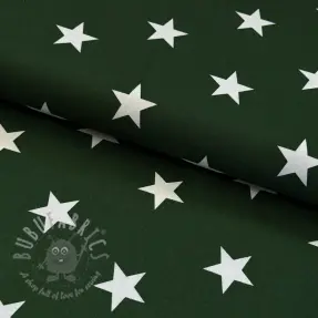 Bawełniana tkanina Stars dark green