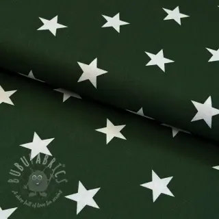Bawełniana tkanina Stars dark green
