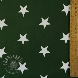 Bawełniana tkanina Stars dark green