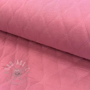 Muślin double gauze QUILT Wave mauve