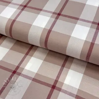 Wiskoza YARN DYED Check beige