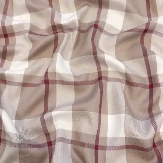 Wiskoza YARN DYED Check beige
