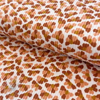Sztruks WASHED Flower white