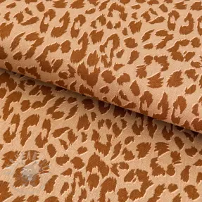Len z wiskozą WASHED Animal skin sand