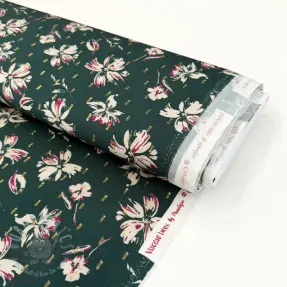 Wiskoza LUREX Flowers dark emerald