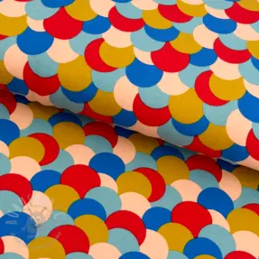 Dresówka Colourful dots light blue